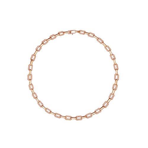 Necklace 18-carat Pink gold with diamonds Necklace 18-carat Pink gold with diamonds
