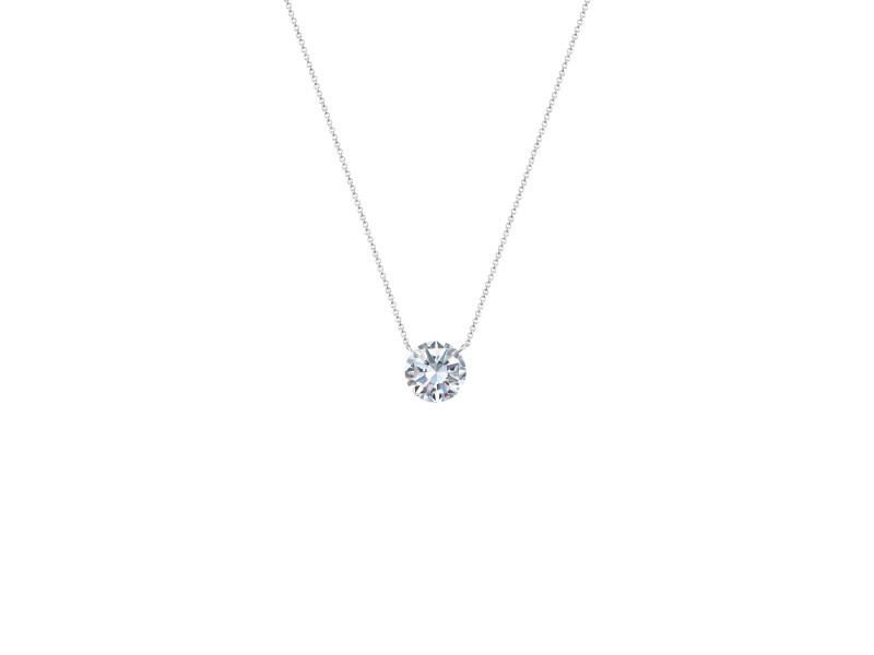 Necklace 18-carat White gold with diamonds