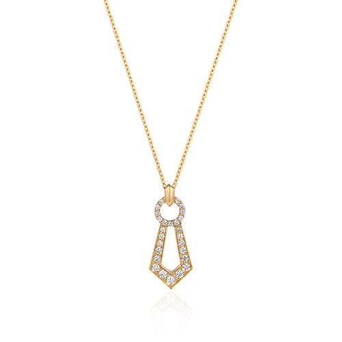 Necklace 18-carat Yellow gold with diamonds Necklace 18-carat Yellow gold with diamonds