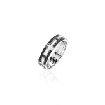 Ring 18-carat White gold with diamonds