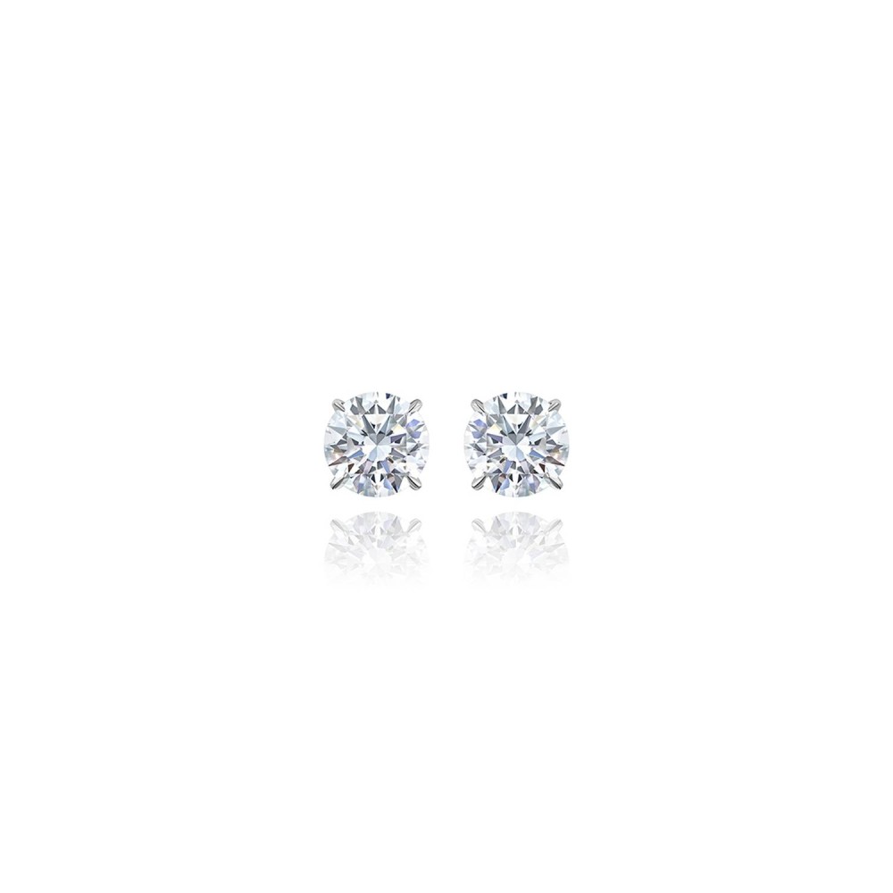 Earrings / Studs, 18-carat white gold with diamonds