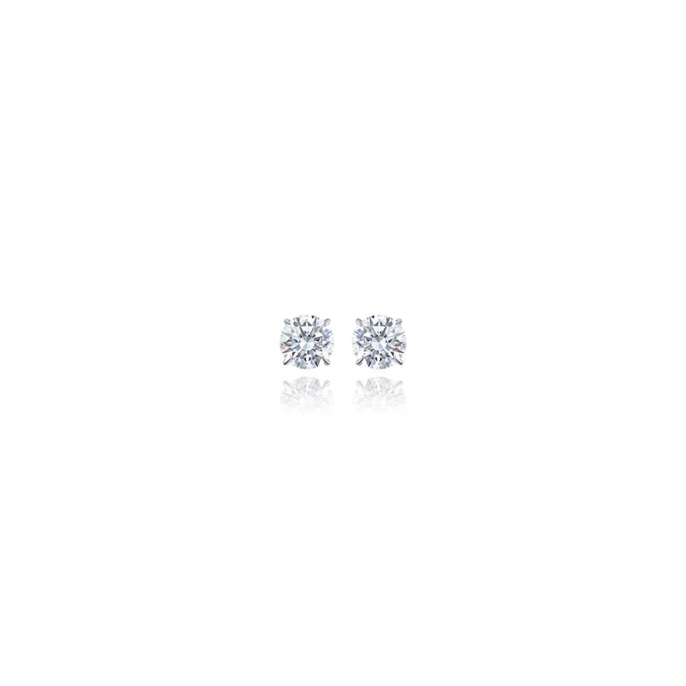Earrings / Studs, 18-carat white gold with diamonds
