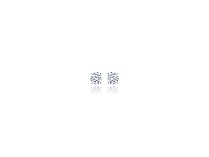 Earrings / Studs, 18-carat white gold with diamonds