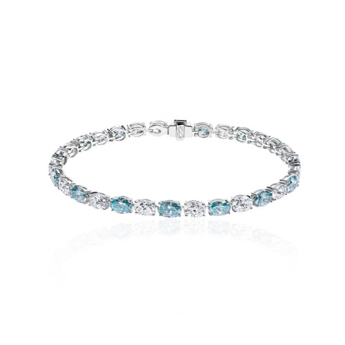 Bracelet, 18-carat white gold with diamonds Bracelet, 18-carat white gold with diamonds