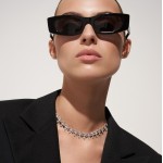 Choker, 18-carat white gold with diamonds
